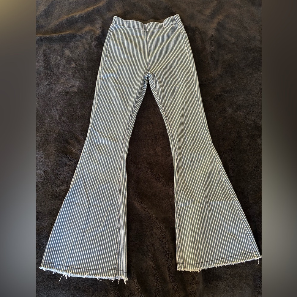 Altar’d State pinstripe flared pants